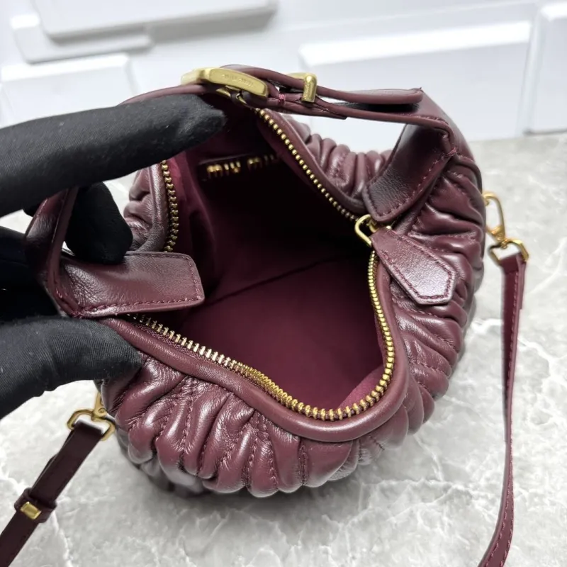 Miu Miu Burgundy Top Handle Crossbody Bag - Image 9