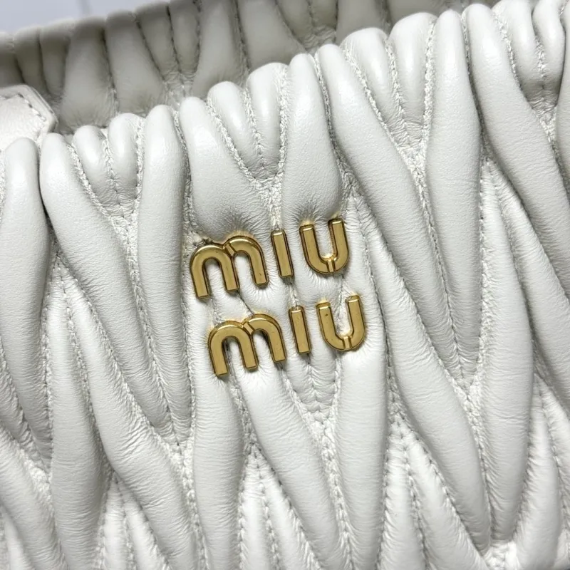 Alternative view of Miu Miu White Leather Top Handle Crossbody Bag