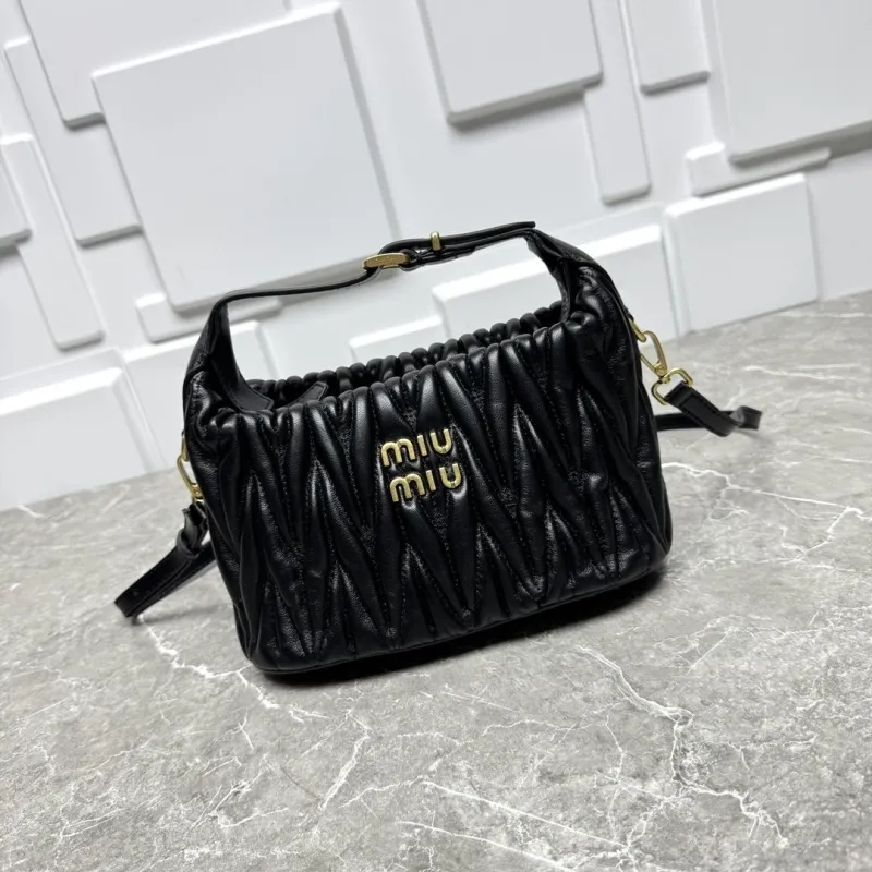 Miu Miu Black Top Handle Crossbody Bag