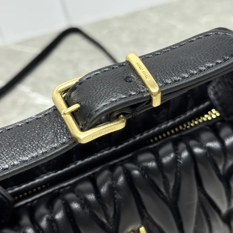 Miu Miu Black Top Handle Crossbody Bag - Image 3
