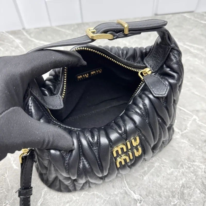 Miu Miu Black Top Handle Crossbody Bag - Image 9