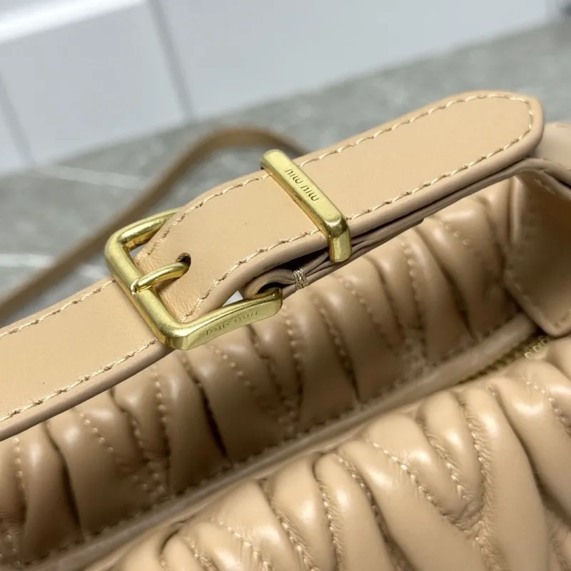 Miu Miu Beige Top Handle Crossbody Bag - Image 3