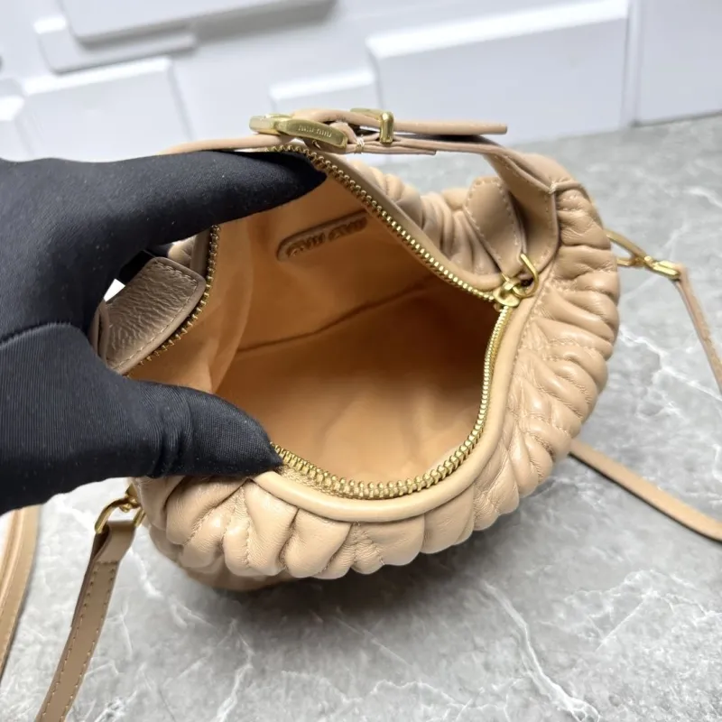 Miu Miu Beige Top Handle Crossbody Bag - Image 9