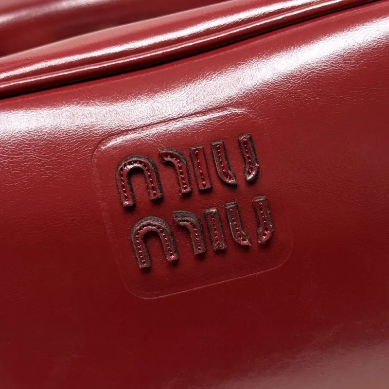 Alternative view of MIU MIU Red Top Handle Leather Bag