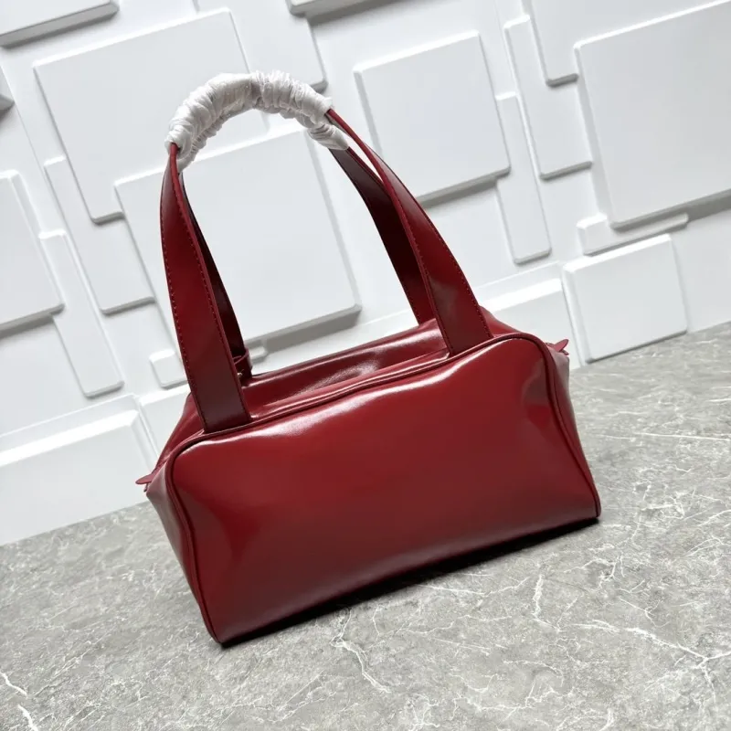 MIU MIU Red Top Handle Leather Bag - Image 5