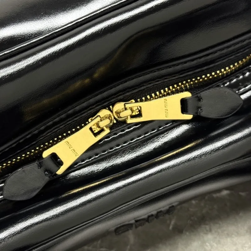 MIU MIU Black Top Handle Bag 46 - Image 7