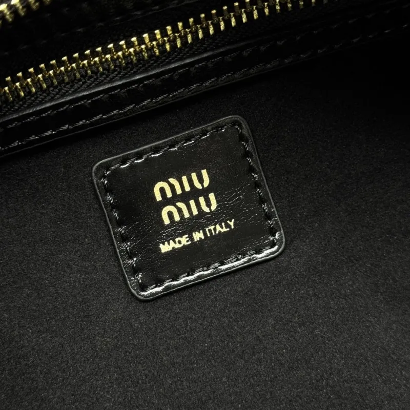 MIU MIU Black Top Handle Bag 46 - Image 8