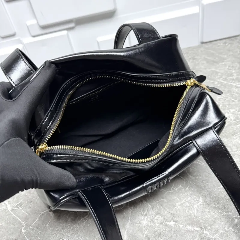 MIU MIU Black Top Handle Bag 46 - Image 9