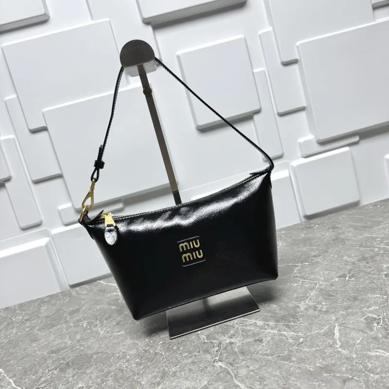 Miu Miu Black Top Handle Shoulder Bag