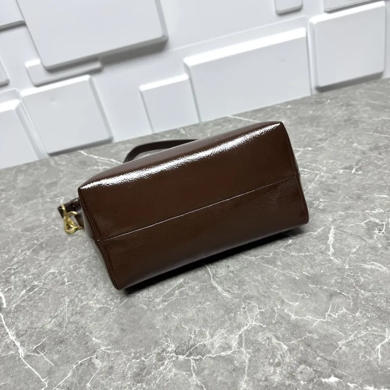 Miu Miu Brown Leather Shoulder Bag - Image 6
