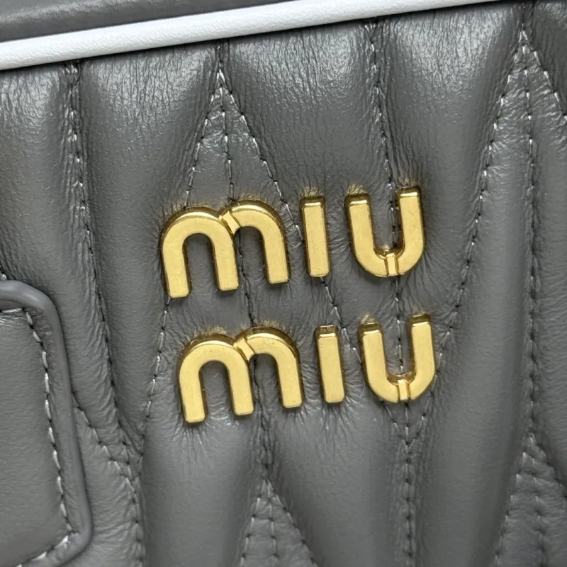 Alternative view of Miu Miu Gray Top Handle Crossbody Bag