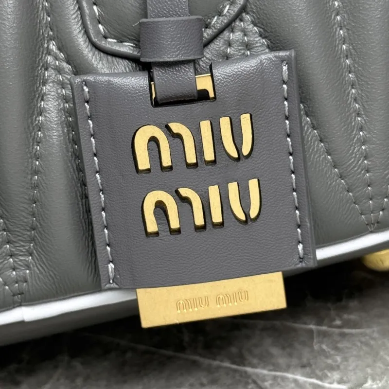 Miu Miu Gray Top Handle Crossbody Bag - Image 3
