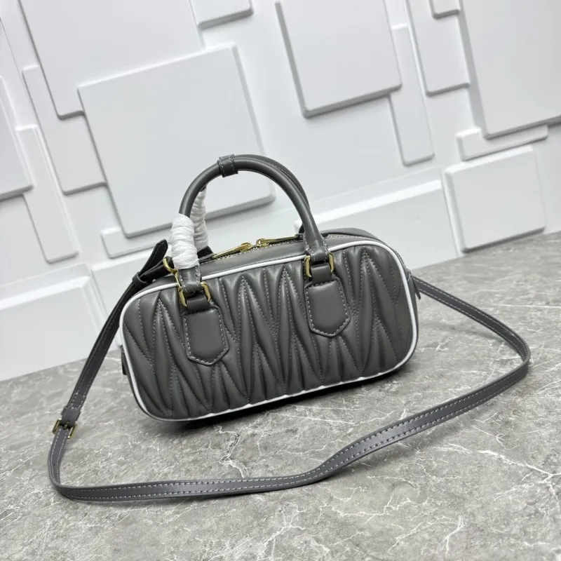 Miu Miu Gray Top Handle Crossbody Bag - Image 5