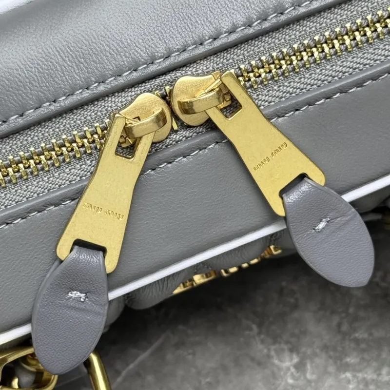 Miu Miu Gray Top Handle Crossbody Bag - Image 7