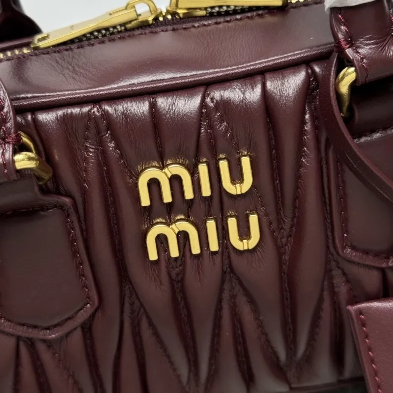 Alternative view of Miu Miu Burgundy Top Handle Crossbody Bag