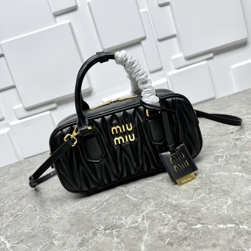 Miu Miu Black Top Handle Crossbody Bag
