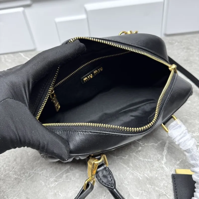 Miu Miu Black Top Handle Crossbody Bag - Image 9