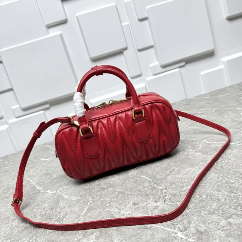 Miu Miu Red Matelasse Top Handle Bag - Image 6