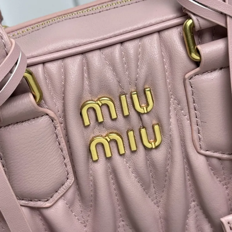 Alternative view of Miu Miu Pink Leather Top Handle Crossbody Bag