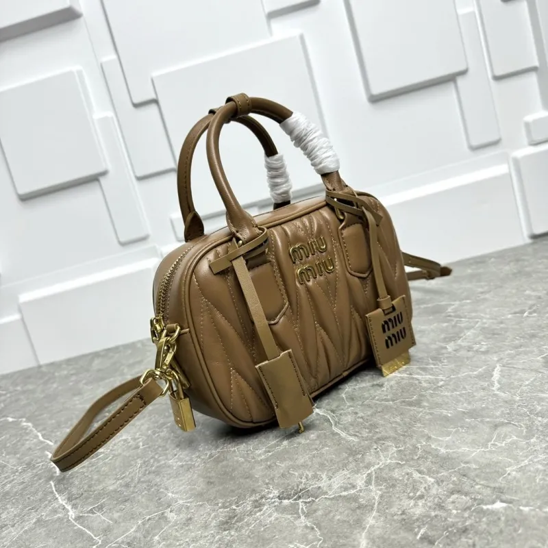 Miu Miu Brown Top Handle Crossbody Bag - Image 4