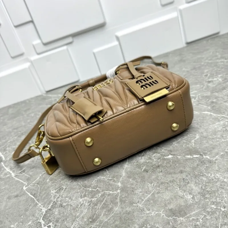 Miu Miu Brown Top Handle Crossbody Bag - Image 5