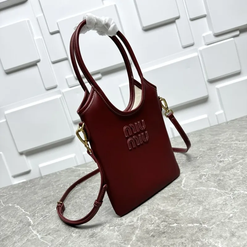MIU MIU Burgundy Top Handle Crossbody Bag 68 - Image 3