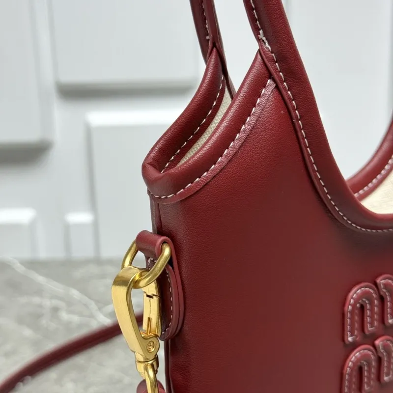 MIU MIU Burgundy Top Handle Crossbody Bag 68 - Image 4