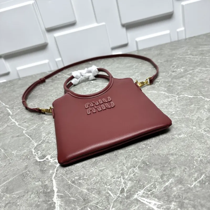 MIU MIU Burgundy Top Handle Crossbody Bag 68 - Image 6