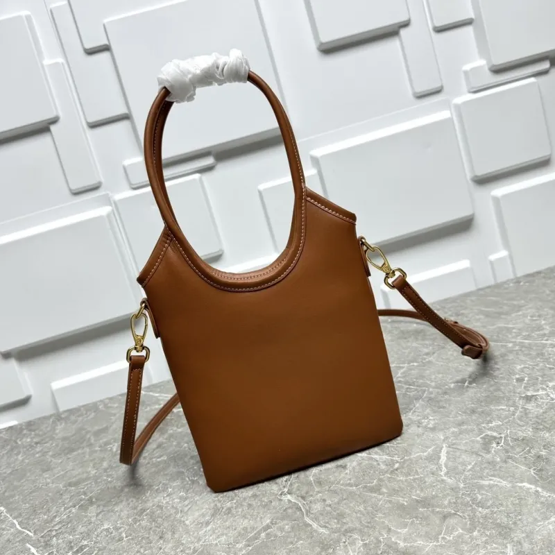 MIU MIU Brown Leather Top Handle Crossbody Bag - Image 5