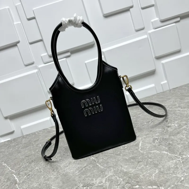 MIU MIU Black Top Handle Crossbody Bag