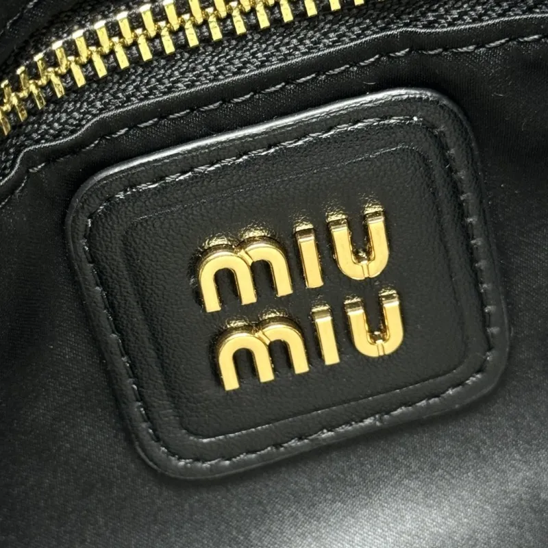 Miu Miu Houndstooth Plaid Crossbody Top Handle Bag - Image 7