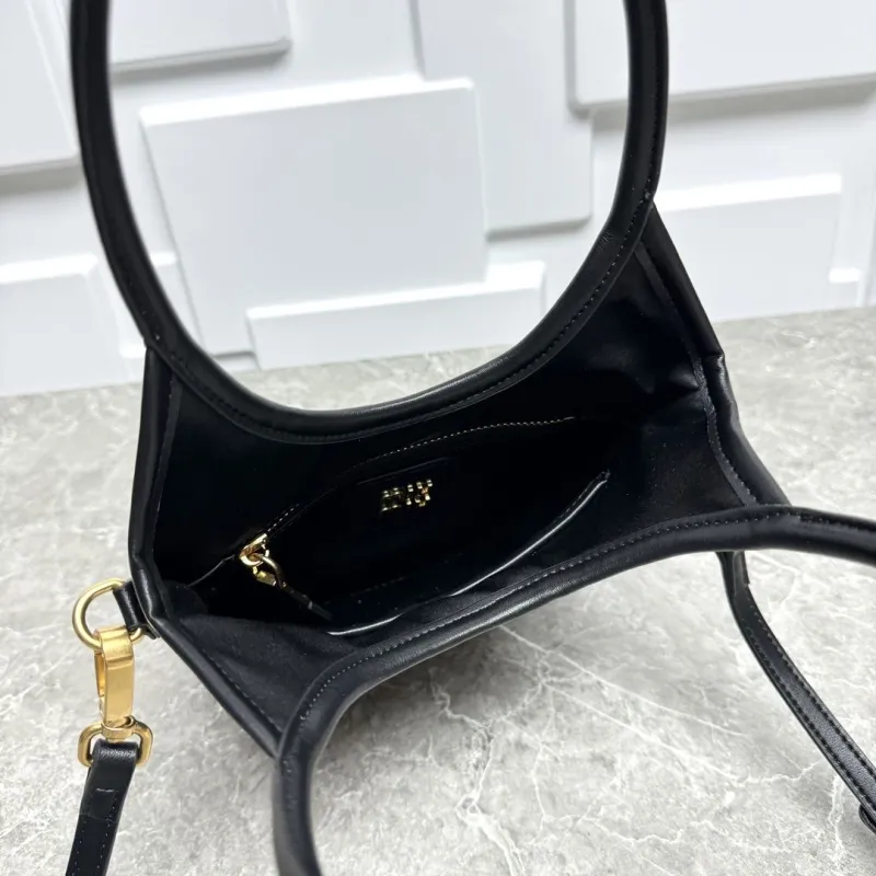 Miu Miu Houndstooth Plaid Crossbody Top Handle Bag - Image 9