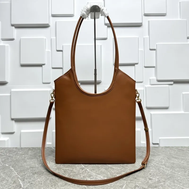 MIU MIU Brown Leather Tote Bag - Image 4