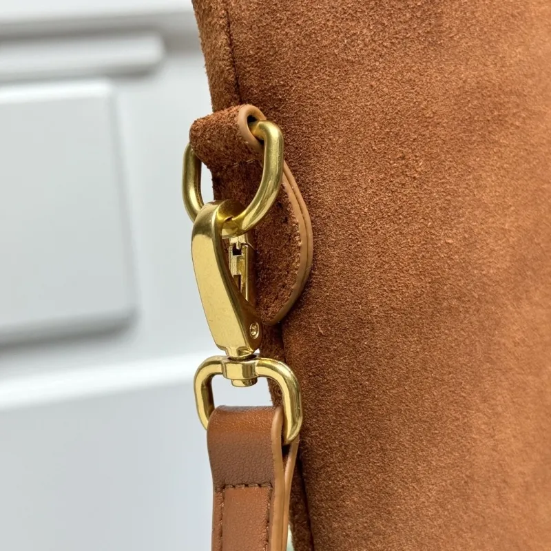 MIU MIU Brown Suede Tote Bag 88 - Image 4