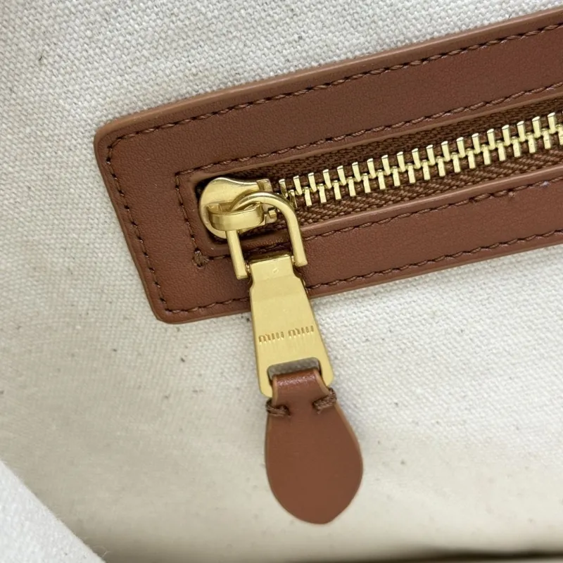 MIU MIU Brown Suede Tote Bag 88 - Image 8