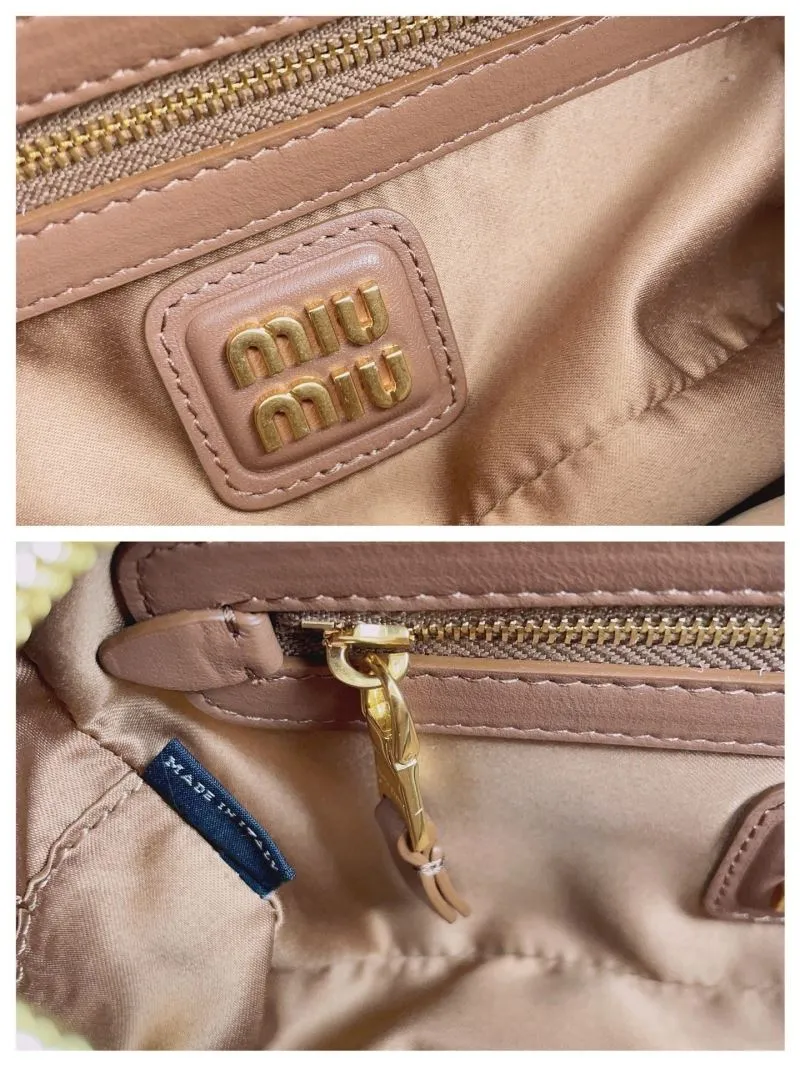 Miu Miu Brown Matelasse Top Handle Crossbody Bag 106 - Image 9