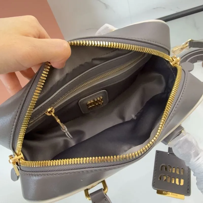 Miu Miu Gray Top Handle Crossbody Bag 108 - Image 8