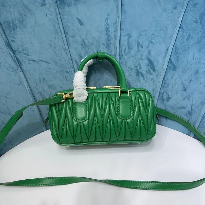 Alternative view of Miu Miu Green Matelasse Top Handle Crossbody Bag 111