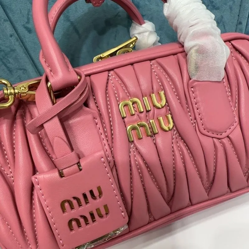 MIU MIU Pink Top Handle Crossbody Bag 112 - Image 4