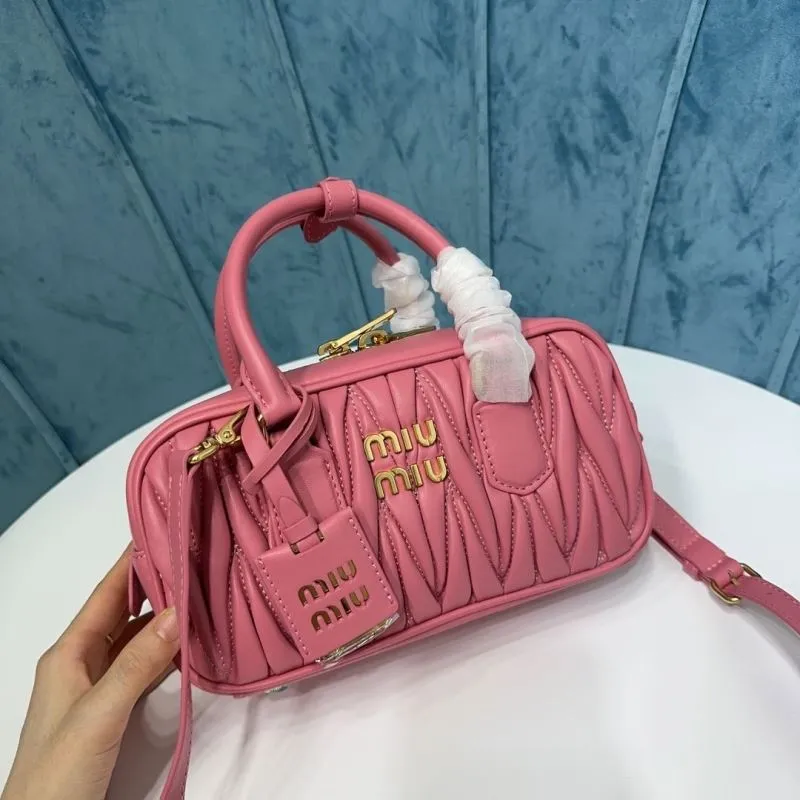 MIU MIU Pink Top Handle Crossbody Bag 112 - Image 5