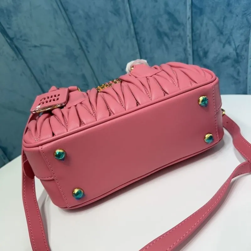 MIU MIU Pink Top Handle Crossbody Bag 112 - Image 9
