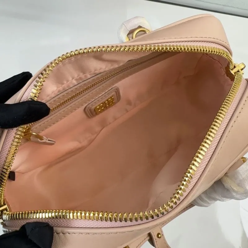 Miu Miu Nude Pink Top Handle Bag with Strap - Image 7