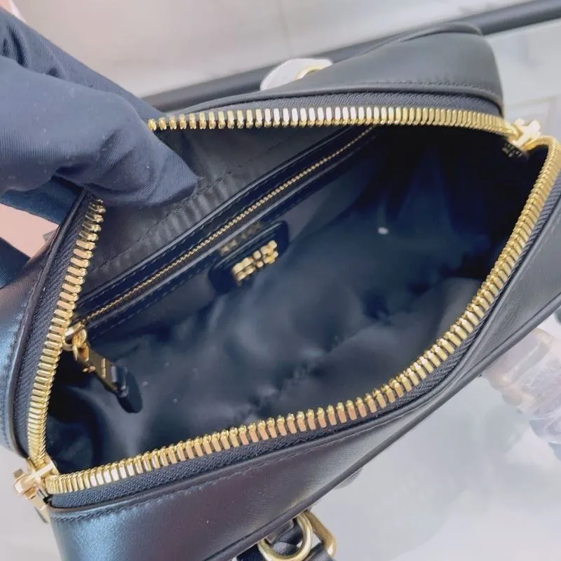 Miu Miu Black Matelasse Top Handle Crossbody Bag - Image 8