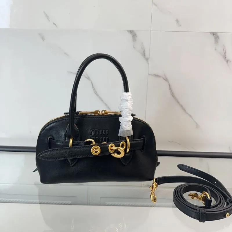 Miu Miu Black Top Handle Crossbody Bag