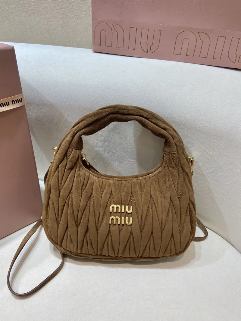 Miu Miu Brown Top Handle Crossbody Bag 125