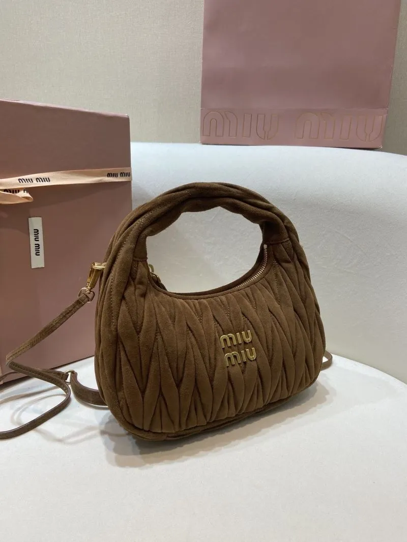 Miu Miu Brown Top Handle Crossbody Bag 125 - Image 3