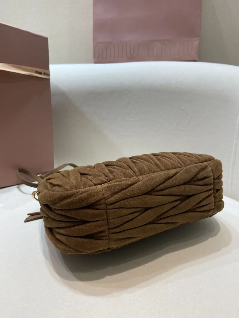 Miu Miu Brown Top Handle Crossbody Bag 125 - Image 7
