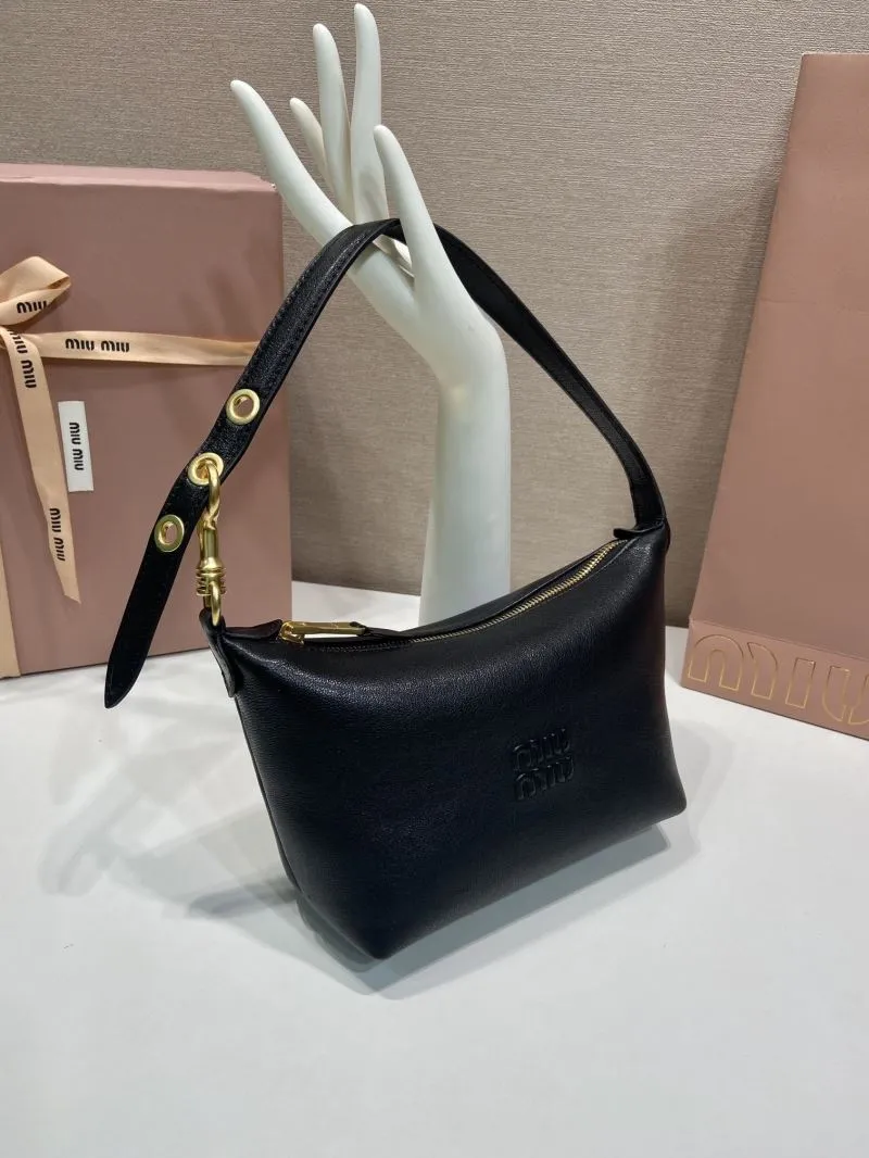 Alternative view of Miu Miu Black Leather Top Handle Bag 128