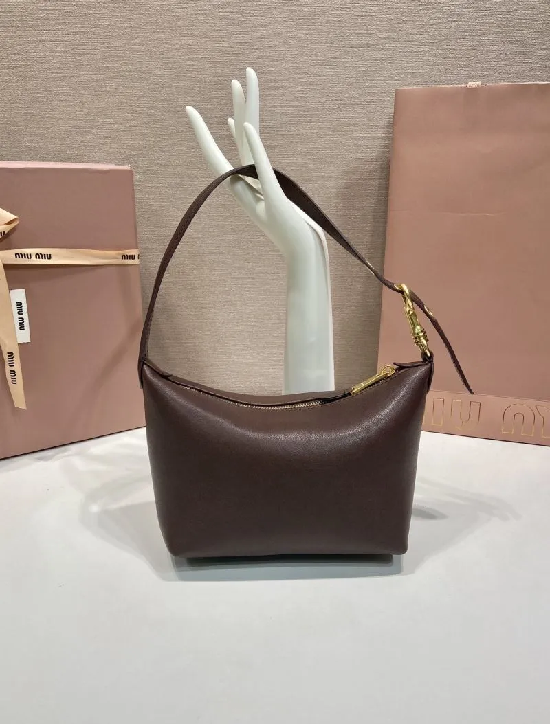 Miu Miu Brown Leather Top Handle Bag - Image 4