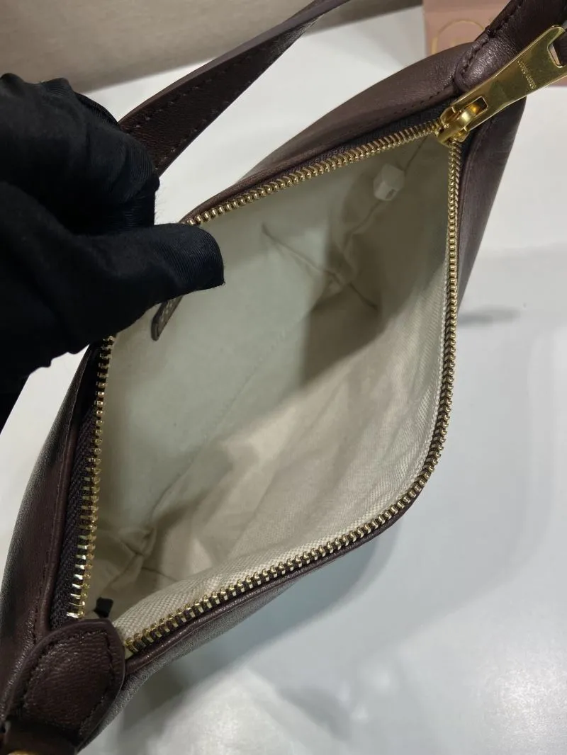 Miu Miu Brown Leather Top Handle Bag - Image 8